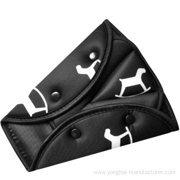 Printed triangle safety belt shoulder pad